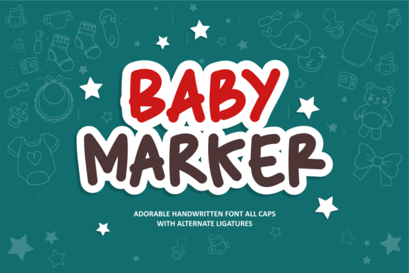 Baby Marker: A Whimsical Handwritten Font for Creative Projects