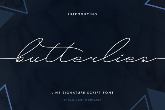 Butterlies Font: A Delicate Touch for Modern Design