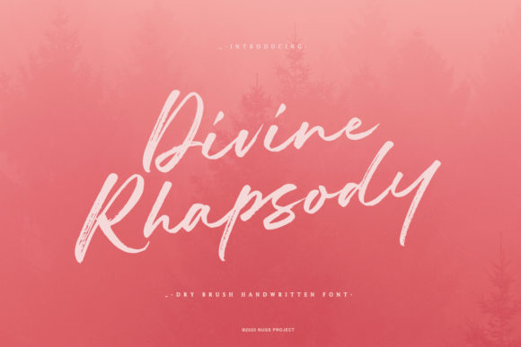 Divine Rhapsody: A Versatile Handwritten Font for Creative Projects