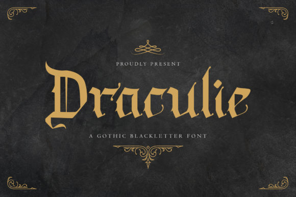 Draculie: The Gothic Blackletter Font That Adds Depth to Your Designs