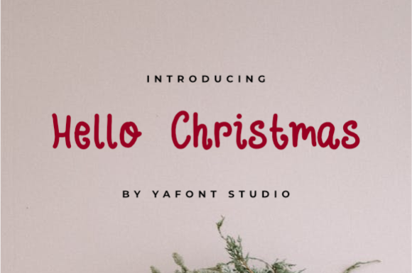 Hellow Christmas Font: A Friendly Handwritten Style for Design Projects