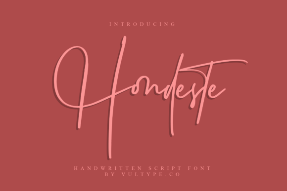 Hondeste Script Font for Elegant Designs