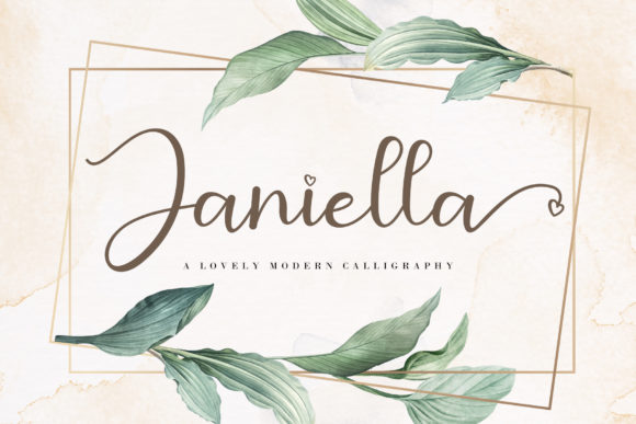 Introducing Janiella: A Romantic and Sweet Calligraphy Font for Modern Creativity
