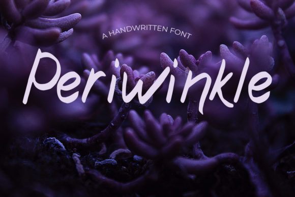 Periwinkle: A Simple and Natural Handwritten Font for Creative Projects