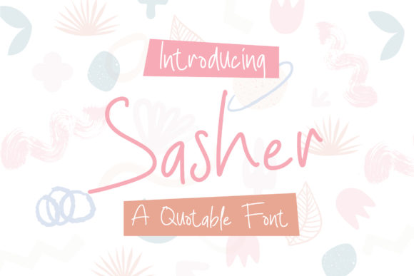 Sasher Font: A Delicate Touch for Creative Projects