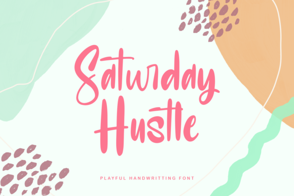 Saturday Hustle: A Playful Font for Creative Projects and Branding
