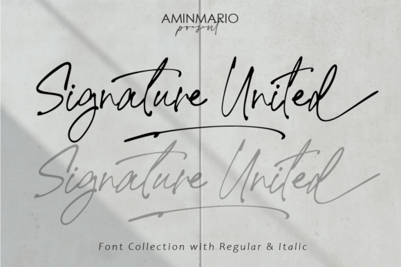 Signature United Font: A Stylish Choice for Personalized Designs