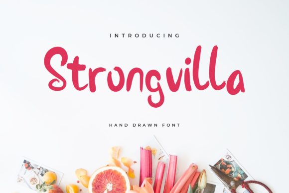 Strongvilla: A Versatile Handwritten Font for Creative Projects